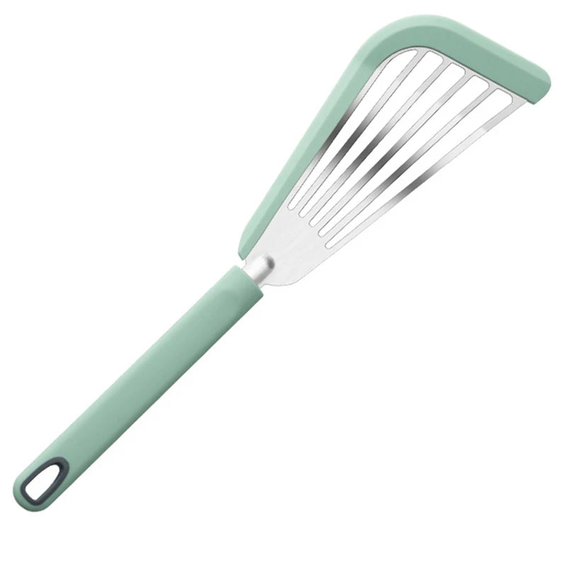 1PCS Silicone+stainsteel Kitchen BBQ Heat-resistant Cooking Utensils