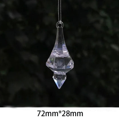 10Pcs Crystal Snowflake Icicle Christmas Decorations Hanging Tree Ornaments for Home Decor New Year Party Supplies Accessories