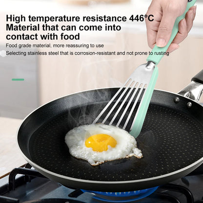 1PCS Silicone+stainsteel Kitchen BBQ Heat-resistant Cooking Utensils