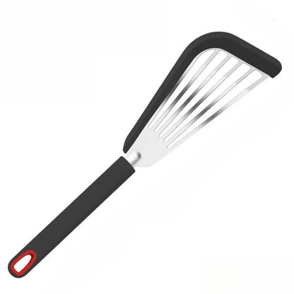 1PCS Silicone+stainsteel Kitchen BBQ Heat-resistant Cooking Utensils