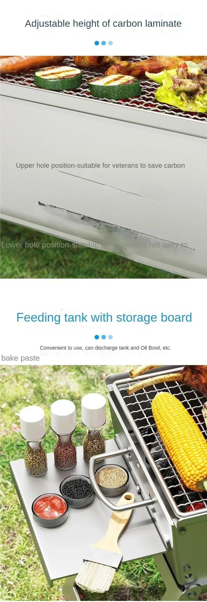 Outdoor Charcoal BBQ Stove Portable Home Folding Charcoal Stove