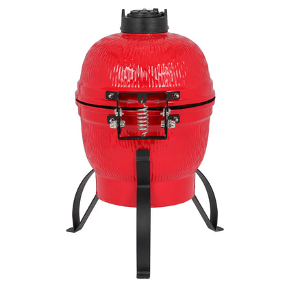 Round Charcoal Grill Ceramic Asador Kamado Charcoal Grills 13 Inch Orange Kitchen Smoker Barbecue Outdoor BBQ