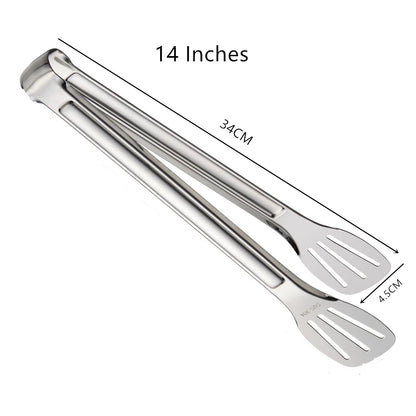 Stainless Steel Food Tongs Barbecue Tongs Meat Salad Steak Food Serving Clip