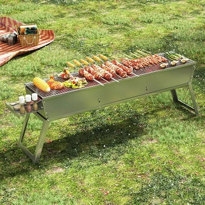 Outdoor Charcoal BBQ Stove Portable Home Folding Charcoal Stove