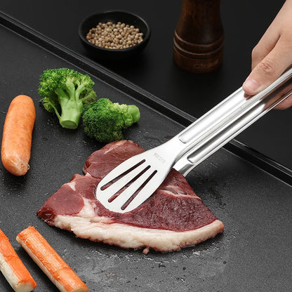 Stainless Steel Food Tongs Barbecue Tongs Meat Salad Steak Food Serving Clip