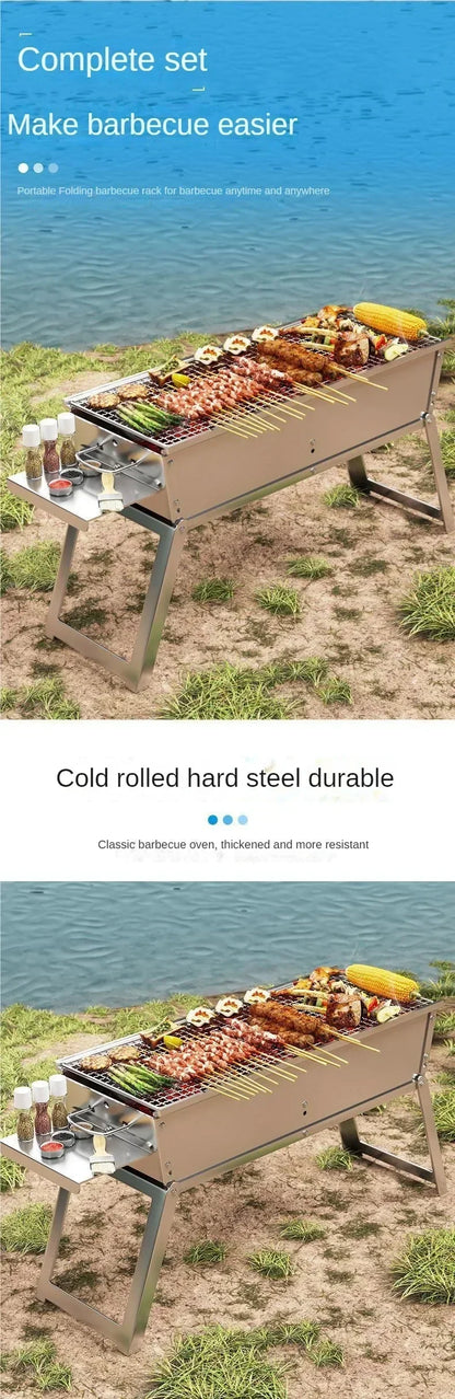 Outdoor Charcoal BBQ Stove Portable Home Folding Charcoal Stove