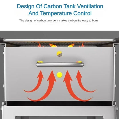 Outdoor Charcoal BBQ Stove Portable Home Folding Charcoal Stove