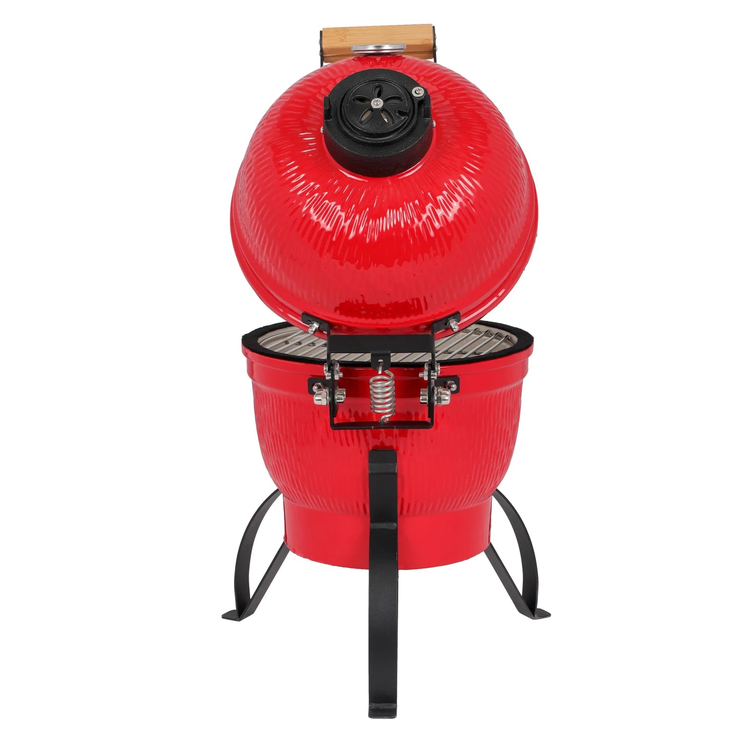 Round Charcoal Grill Ceramic Asador Kamado Charcoal Grills 13 Inch Orange Kitchen Smoker Barbecue Outdoor BBQ