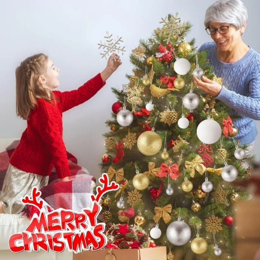 24 Piece Set Gold 3cm Christmas Ball Ornaments Unbreakable Christmas Hanging Balls for Christmas Tree Holiday Wedding Party