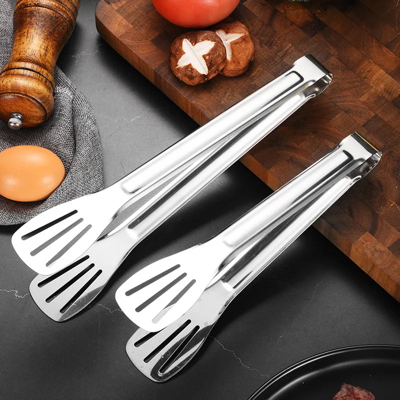 Stainless Steel Food Tongs Barbecue Tongs Meat Salad Steak Food Serving Clip