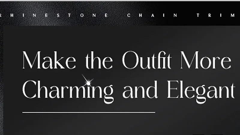 Wedding Dress & Shoe Decoration Appliqué - Gold Silver AB Crystal Leaf Glass Rhinestone Chain Fringe Sew-on Garment Accessory