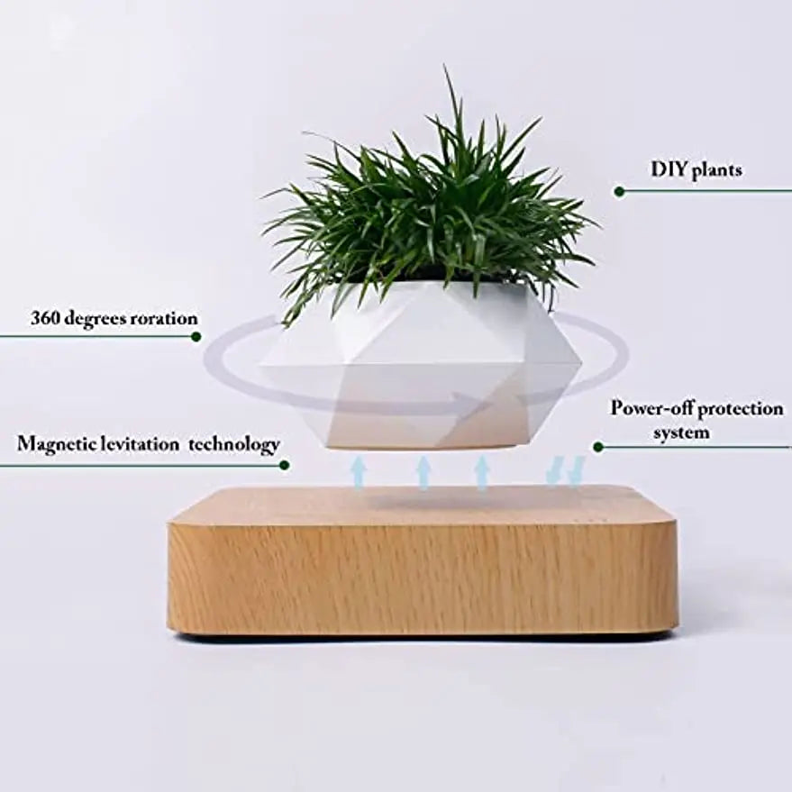 bandd levitating plant pot Floating Levitating Magnetic Plant Pot – Home Groom