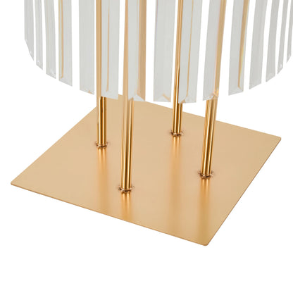 2PCS 5-tier Crystal Flower Stand Wedding Centerpieces Crystal Vases Premium Display Shelf for Party Table Decor Gold/Silver