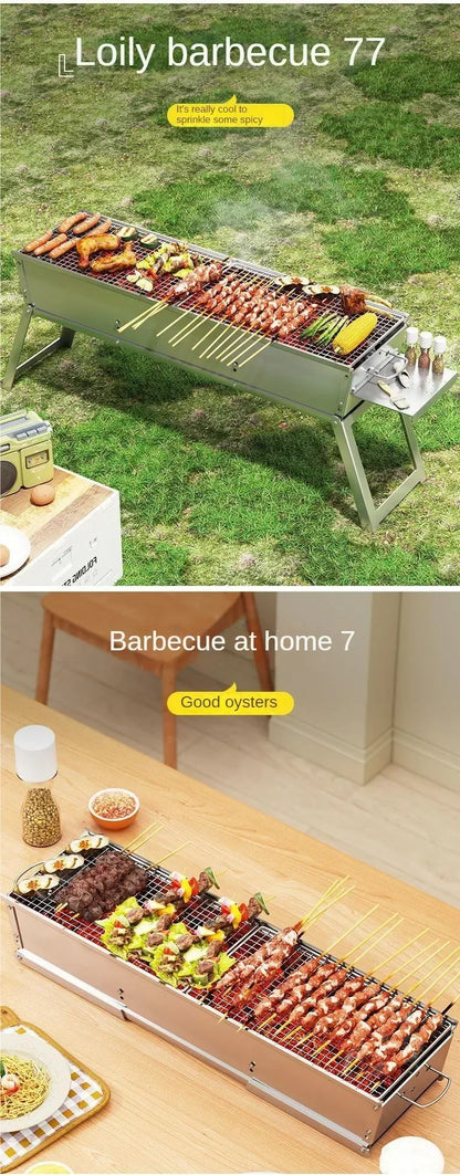 Outdoor Charcoal BBQ Stove Portable Home Folding Charcoal Stove