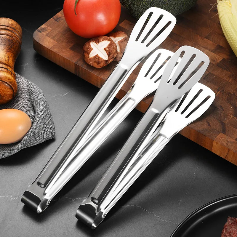Stainless Steel Food Tongs Barbecue Tongs Meat Salad Steak Food Serving Clip